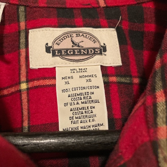 Vintage Eddie Bauer Legends Flannel - Picture 2 of 3